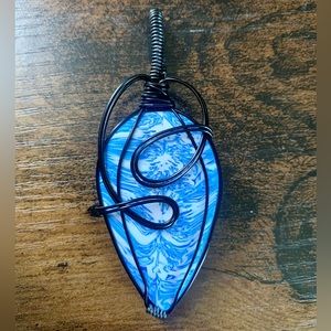 Blue Wave Handcrafted Pendant
